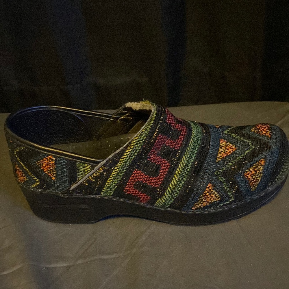 Embroidered multicolored Danskos size 39/8US